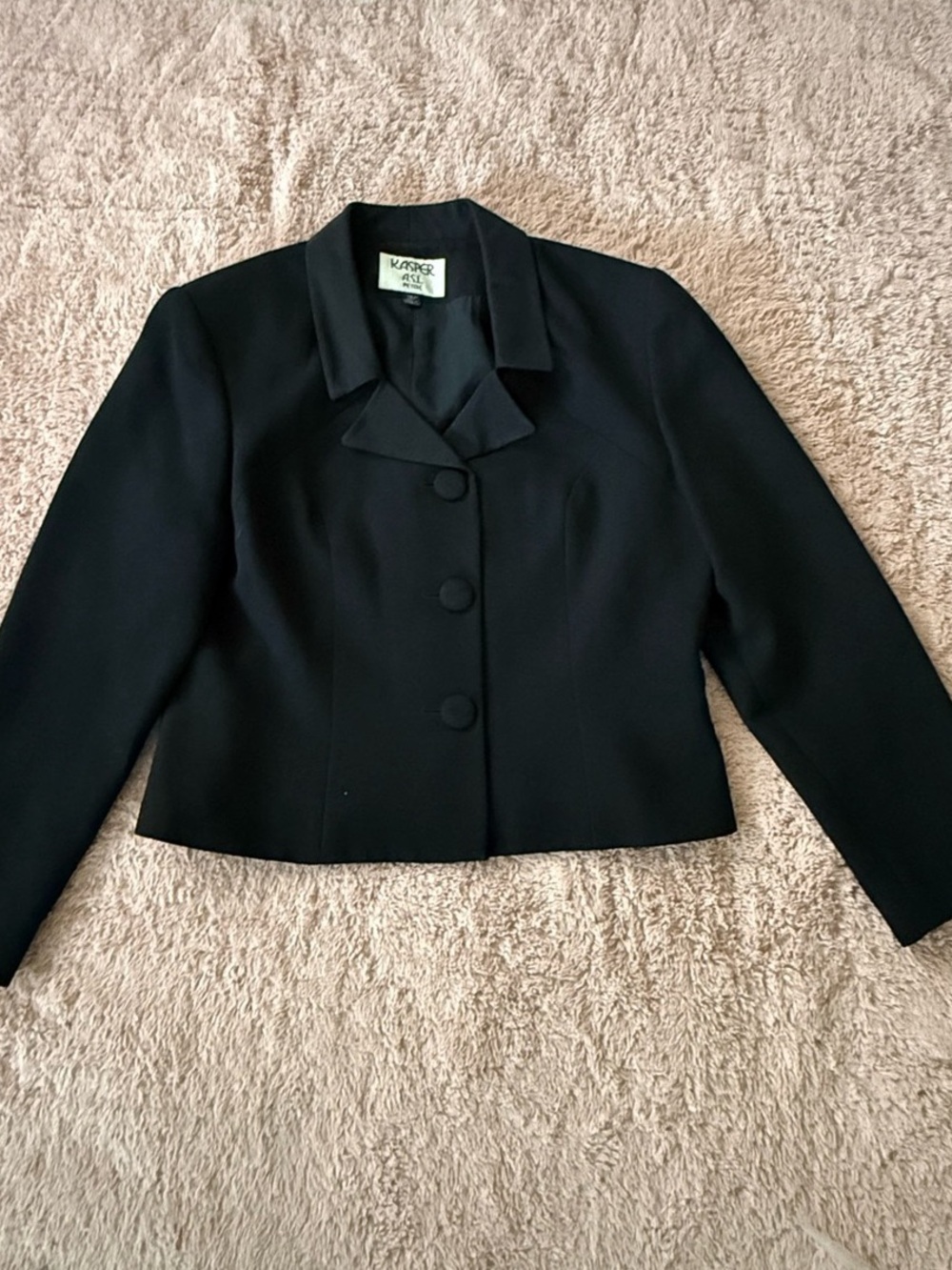 Kasper Black Petite 14P Blazer Like New